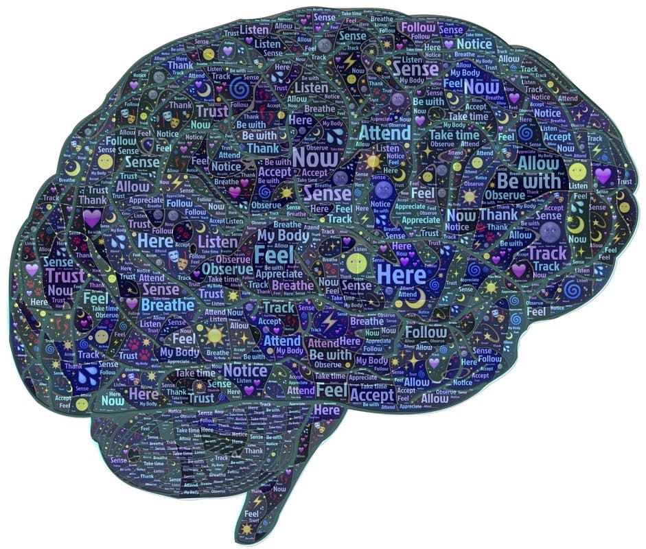 disorganizzazione mentale: cervello sovraccarico di pensieri e stimoli